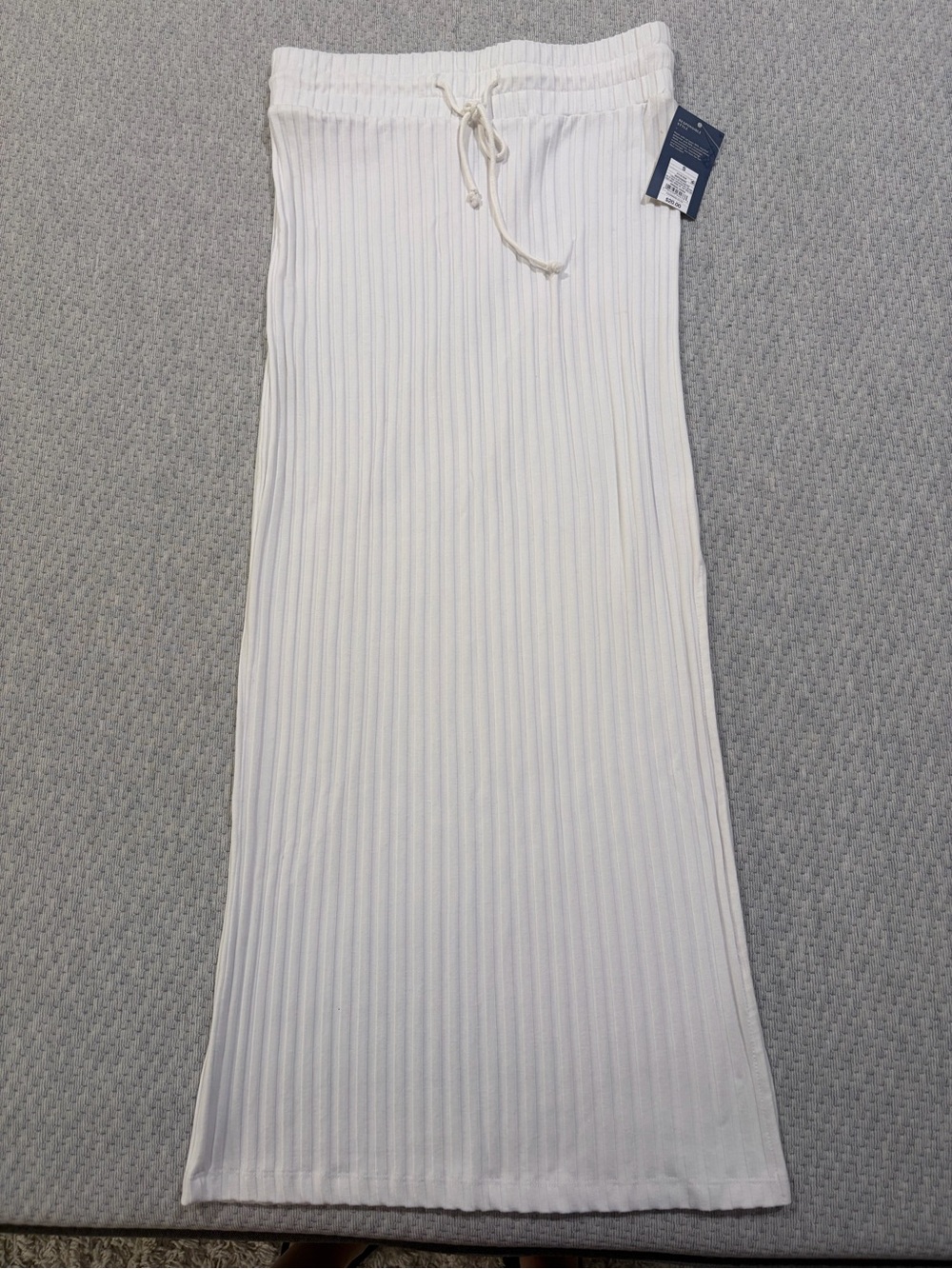 Universal Thread White Ribbed Maxi Skirt